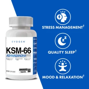 Evogen KSM-66 Ashwagandha 60 Capsules - Image 3