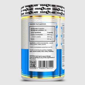 Yava Labs Creatine Monohydrate 400 Capsules - Image 4