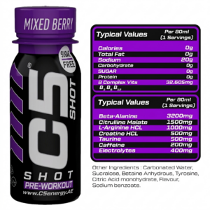 C5 SHOT Pre-Workout 80ml - Image 4