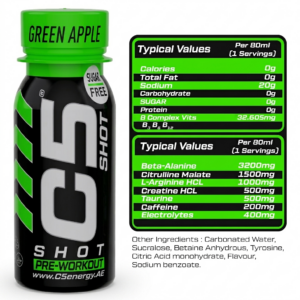 C5 SHOT Pre-Workout 80ml - Image 3