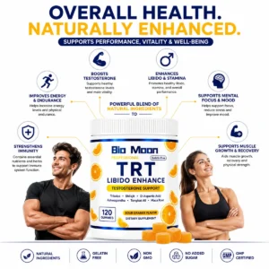 Bio Moon Professional TRT Libido Enhance Gummies | Sour Orange Flavor | 120 Gummies - Image 5