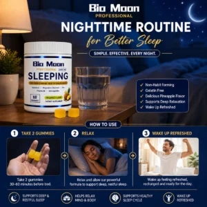 Bio Moon Sleeping Gummies – Pineapple Flavor | 60 Gummies - Image 5