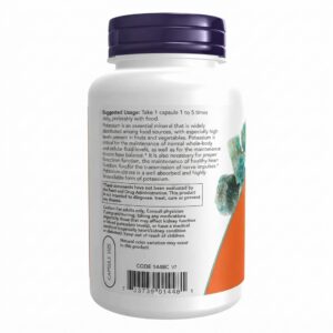 NOW Potassium Citrate 99 mg - 180 Veg Capsules - Image 4
