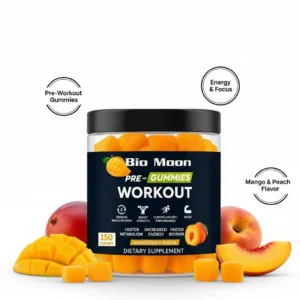 Bio Moon Pre-Workout Gummies – Mango Peach | 150 Gummies - Image 5