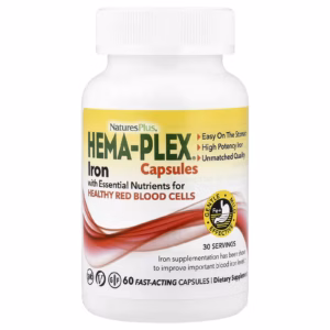 Nature's Plus Hema-Plex Capsules Fast-Acting Vegetarian Capsules - Image 3