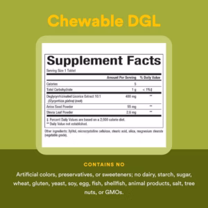 Natural Factors DGL (Deglycyrrhizinated Licorice) Chewable Tablets - Image 5