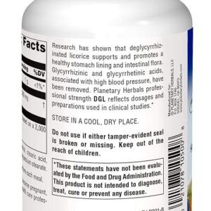 Planetary Herbals DGL (Deglycyrrhizinated Licorice) 100 Chewable Tablets - Image 3