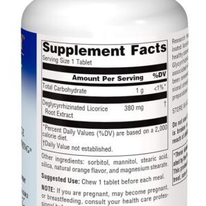 Planetary Herbals DGL (Deglycyrrhizinated Licorice) 100 Chewable Tablets - Image 4