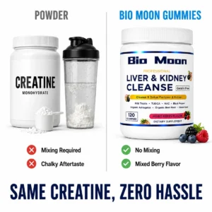 Bio Moon Liver & Kidney Support Gummies | Mixed Berry Flavor | 120 Gummies - Image 5